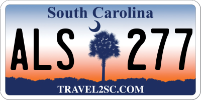 SC license plate ALS277