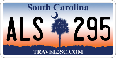 SC license plate ALS295