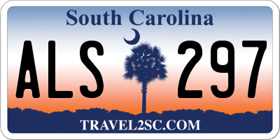 SC license plate ALS297