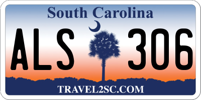 SC license plate ALS306