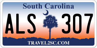 SC license plate ALS307
