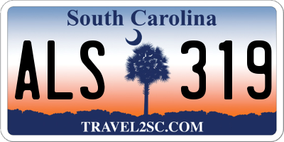 SC license plate ALS319