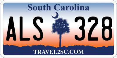 SC license plate ALS328