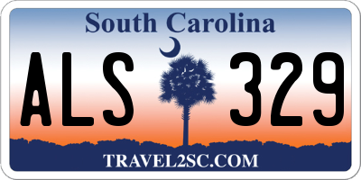 SC license plate ALS329