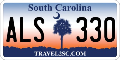 SC license plate ALS330