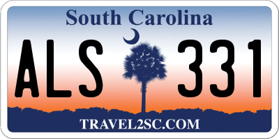 SC license plate ALS331