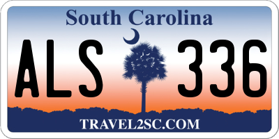 SC license plate ALS336