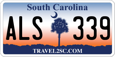 SC license plate ALS339