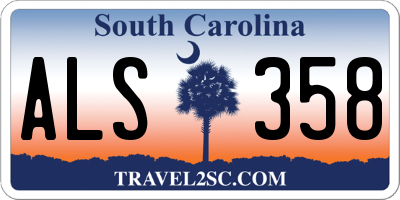 SC license plate ALS358
