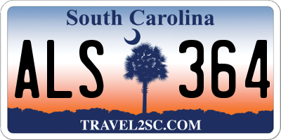 SC license plate ALS364