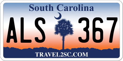 SC license plate ALS367