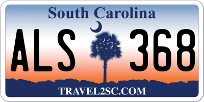 SC license plate ALS368