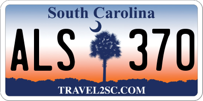SC license plate ALS370