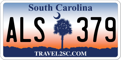 SC license plate ALS379