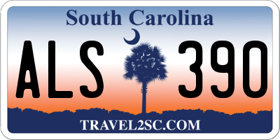 SC license plate ALS390