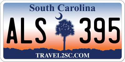 SC license plate ALS395