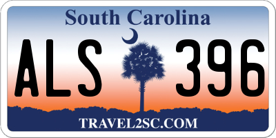 SC license plate ALS396