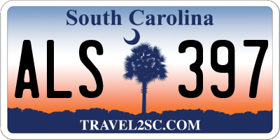 SC license plate ALS397