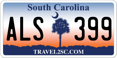 SC license plate ALS399