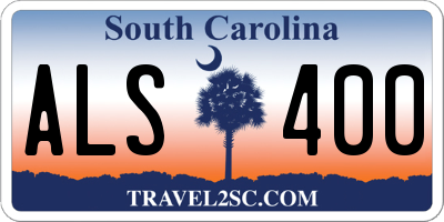 SC license plate ALS400