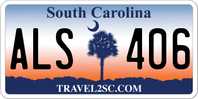 SC license plate ALS406