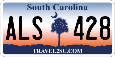 SC license plate ALS428