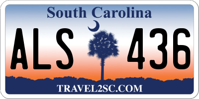 SC license plate ALS436