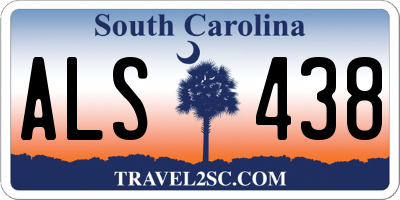 SC license plate ALS438
