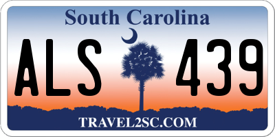 SC license plate ALS439