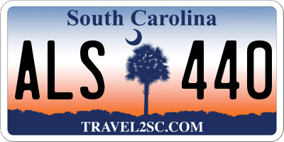 SC license plate ALS440