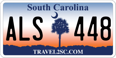 SC license plate ALS448