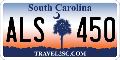 SC license plate ALS450