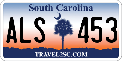 SC license plate ALS453