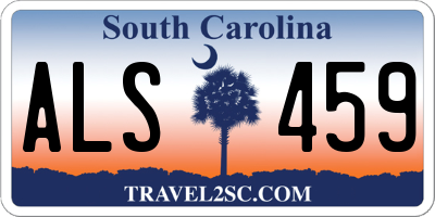 SC license plate ALS459