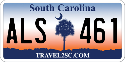 SC license plate ALS461
