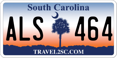 SC license plate ALS464