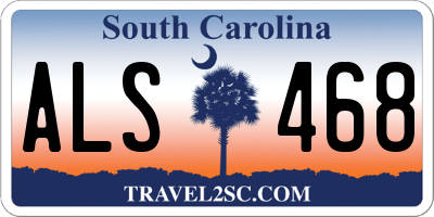 SC license plate ALS468