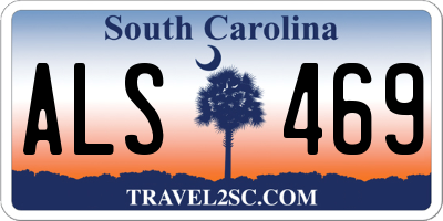 SC license plate ALS469