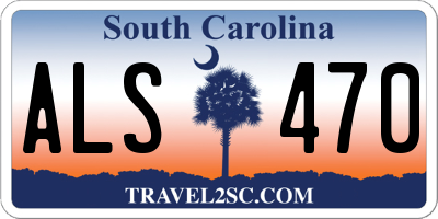 SC license plate ALS470