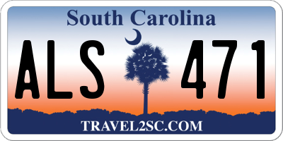 SC license plate ALS471
