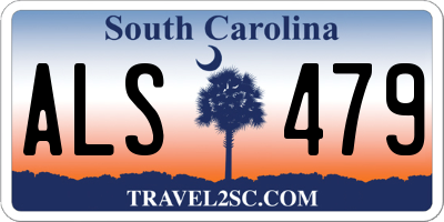 SC license plate ALS479