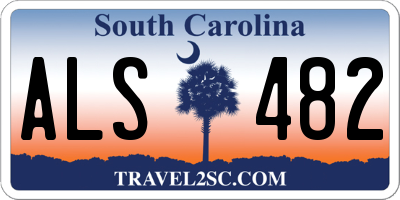 SC license plate ALS482