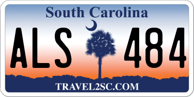 SC license plate ALS484