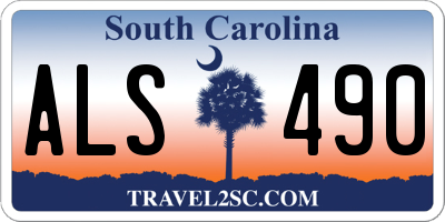 SC license plate ALS490