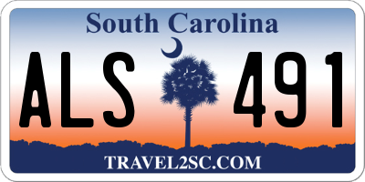 SC license plate ALS491