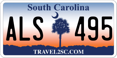 SC license plate ALS495