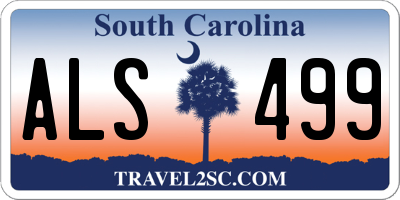 SC license plate ALS499