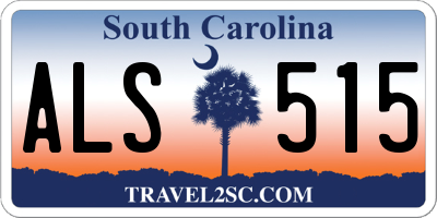 SC license plate ALS515