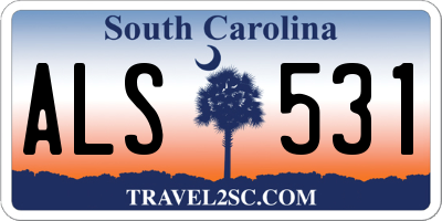 SC license plate ALS531