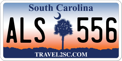 SC license plate ALS556